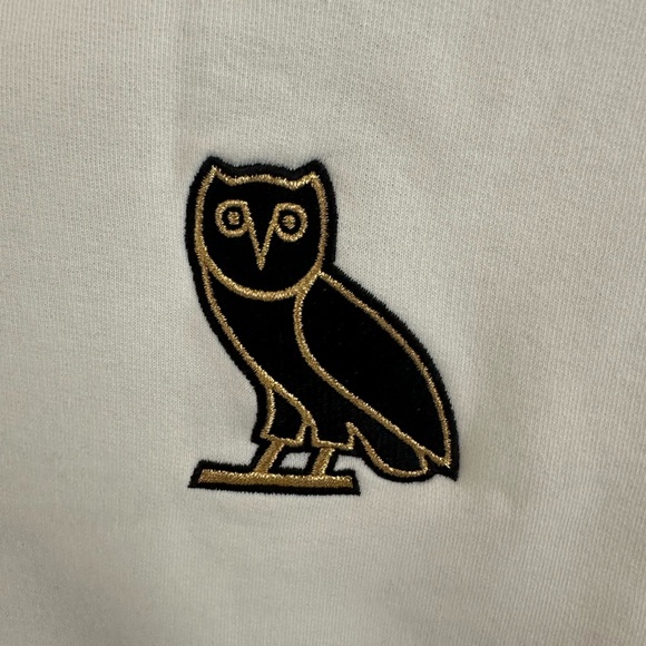 OVO Classic Sweatshirt in Sand/off-white - Picture 3 of 7